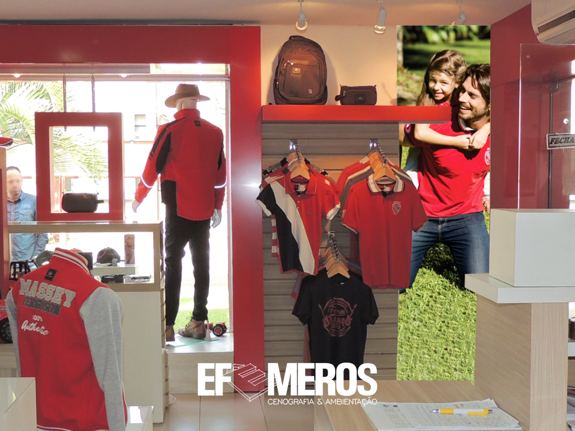 Ambientação, Arquitetura, Mobiliario loja, Fachada ACM, Sinalização