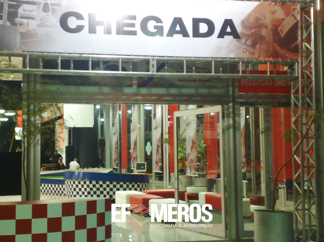 Ambientação, Evento Corporativo, Arquitetura, Pórtico, Recepção, Toyota, Fórmula 1