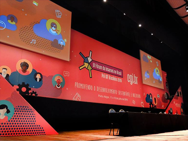 Fundo de Palco, Cenografia, Sinalização Eventos, Fiergs